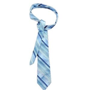 Vintage Sears Fashion Collection‎ Tie Blue Striped 70s 80s 3" Wide 55.5" Long